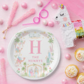 Pastel Nativity Monogram Pappteller (Party)