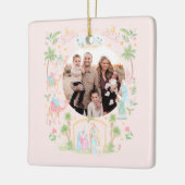 Pastel Nativity Photo Keramikornament (Links)