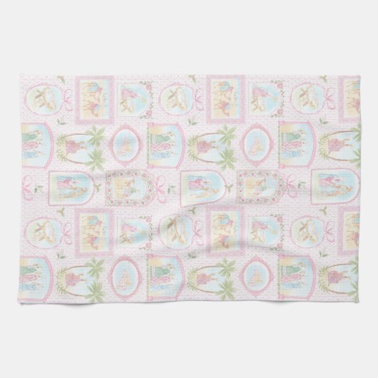 Pastel Nativity Scenes Christmas Geschirrtuch (Horizontal)