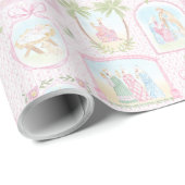 Pastel Nativity Scenes Geschenkpapier (Rolleneckpunkt)