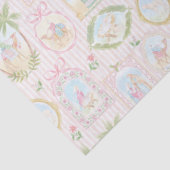 Pastel Nativity Scenes Striped Seidenpapier (Detail)