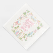 Pastel Nativity | Unto Us a Child is Born Serviette (Ecke)