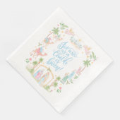 Pastel Nativity | Unto Us a Child is Born Serviette (Ecke)