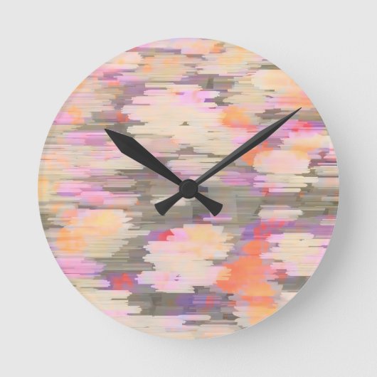 Pastel Nature Haze Runde Wanduhr (Vorderseite)
