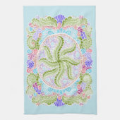 Pastel Nature Mandala Art Handtuch (Vertikal)