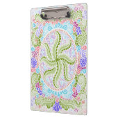 Pastel Nature Mandala Art Klemmbrett (Links)