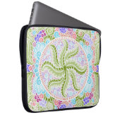 Pastel Nature Mandala Art Laptopschutzhülle (Vorne Rechts)