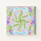 Pastel Nature Mandala Art Notizbuch (Rückseite)