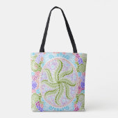 Pastel Nature Mandala Art Tasche (Rückseite)