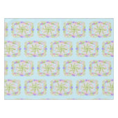 Pastel Nature Mandala Art Tischdecke (Vorderseite (Horizontal))