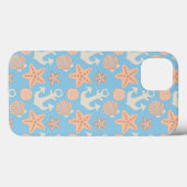 Pastel Nautical Pattern Case-Mate iPhone Hülle (Rückseite (Horizontal))