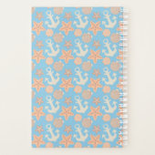 Pastel Nautical Pattern Planer (Rückseite)