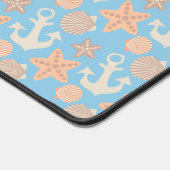 Pastel Nautical Pattern Schreibtischunterlage (Ecke)