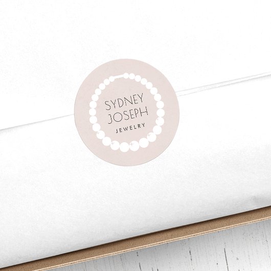 Pastel Necklace Logo | Schmuckdesign Runder Aufkleber