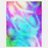 Pastel Neon Rainbow Gradient Art Fleecedecke (Vorderseite)