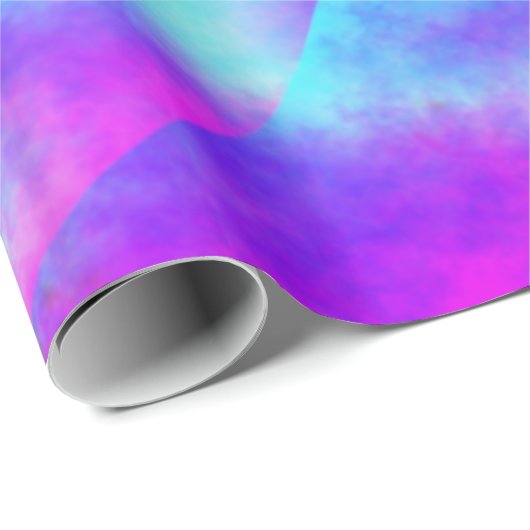 Pastel Neon Rainbow Gradient Art Geschenkpapier (Rolleneckpunkt)
