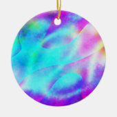 Pastel Neon Rainbow Gradient Art Keramik Ornament (Vorne)