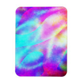 Pastel Neon Rainbow Gradient Art Magnet (Vertikal)