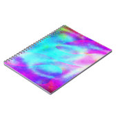 Pastel Neon Rainbow Gradient Art Notizblock (Linke Seite)