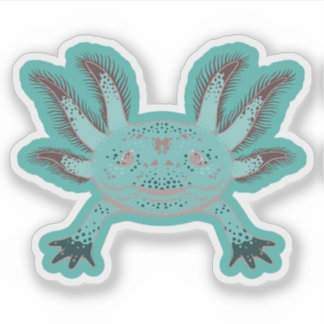 Pastel Niedlich Axolotl Vinyl Stickers Aufkleber