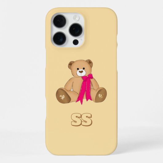 Pastel Niedlich Bear Case für iPhone 16 Pro Max Hülle (Rückseite)