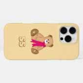 Pastel Niedlich Bear Case für iPhone 16 Pro Max Hülle (Rückseite (Horizontal))