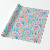Pastel niedlich boho geschenkpapier (Ungerollt)