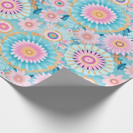 Pastel niedlich boho geschenkpapier (Ecke)