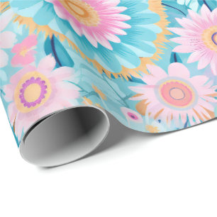 Pastel niedlich boho geschenkpapier