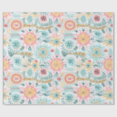 Pastel niedlich boho geschenkpapier (Flach)