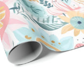 Pastel niedlich boho geschenkpapier (Rolleneckpunkt)