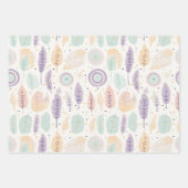 Pastel niedlich boho geschenkpapier set (Vorderseite 2)