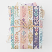 Pastel niedlich boho geschenkpapier set (Beispiel)