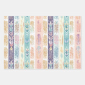 Pastel niedlich boho geschenkpapier set (Vorderseite)