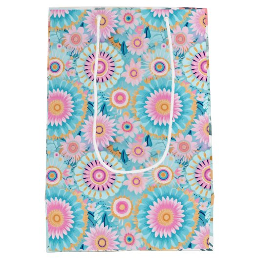 Pastel niedlich boho mittlere geschenktüte (Rückseite)