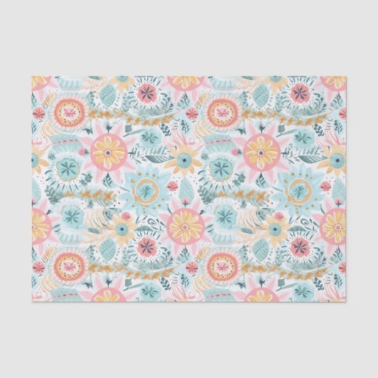 Pastel niedlich boho seidenpapier (Vorderseite)