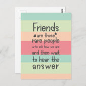 Pastel Niedlich Friends - Seltene Preisvorstellung Postkarte (Vorne/Hinten)