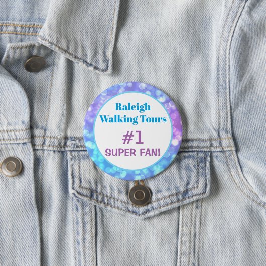 Pastel Niedlich Girly Super Fan Button (Beispiel)