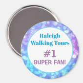 Pastel Niedlich Girly Super Fan Magnet (Vorderseite/Rückseite)