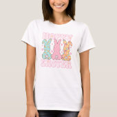 Pastel Niedlich Groovy Hoppy Oaster Bunny Womens T-Shirt (Vorderseite)