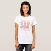 Pastel Niedlich Groovy Hoppy Oaster Bunny Womens T-Shirt (Vorne ganz)
