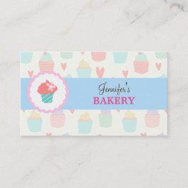 Pastel Niedlich Kawaii Bäckerei Businesscard Visitenkarte