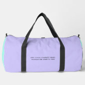 Pastel Niedlich | Personalisiertes Firmenlogo und Duffle Bag (Vorderseite)