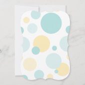 Pastel Niedlich Teddy Bear Babydusche Einladung (Rückseite)