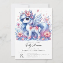 Pastel Niedlich Unicorn Kinderdusche