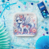 Pastel Niedlich Unicorn Kinderdusche Pappteller (Party)