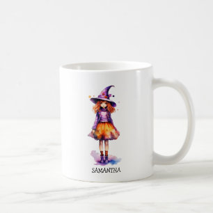 Pastel Niedlich Witch Girl - Halloween Ästhetik (2 Kaffeetasse