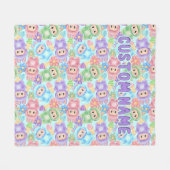 Pastel niedliche Decke, personalisierter, gemütlic Fleecedecke (Vorderseite (Horizontal))