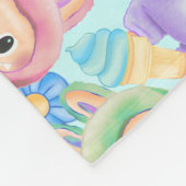 Pastel niedliche Decke, personalisierter, gemütlic Fleecedecke (Ecke)