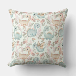 Pastel niedliche Dinosaurier Kissen